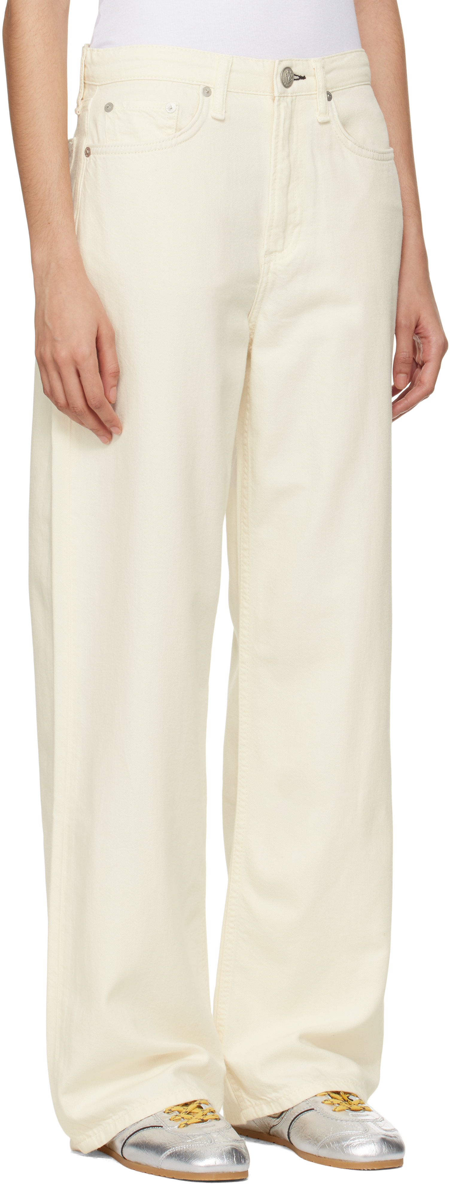 

Широкие джинсы Off-White 'The Logan' средней посадки rag & bone