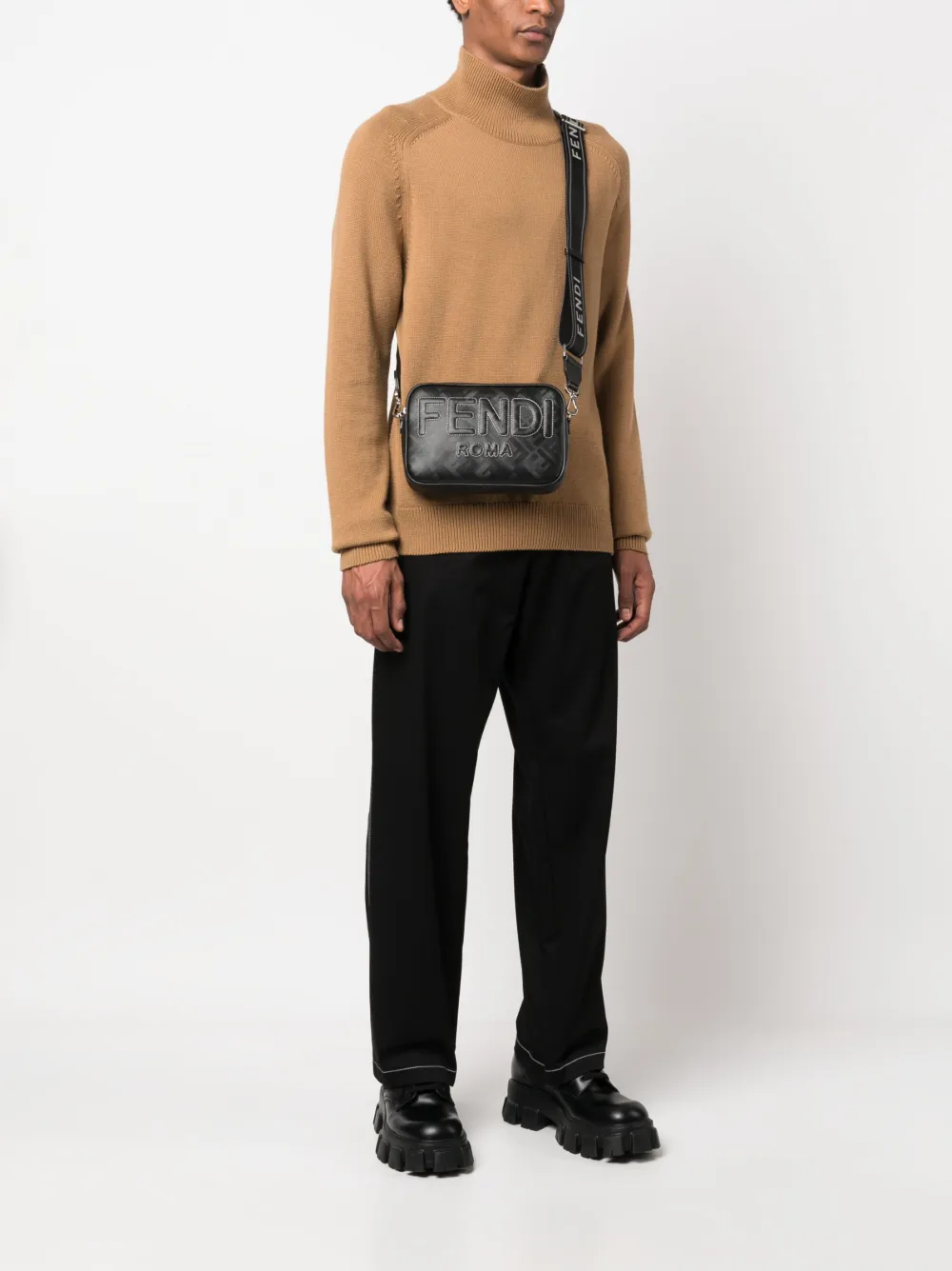 Каркасная сумка Fendi Shadow, черный — фото 2