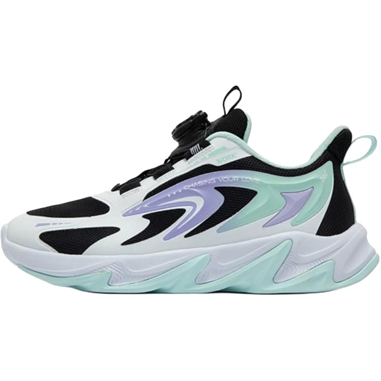 

Кроссовки для бега с низким верхом, устойчивые к скольжению, для детей и подростков 361°KIDS, черный/белый/зеленый