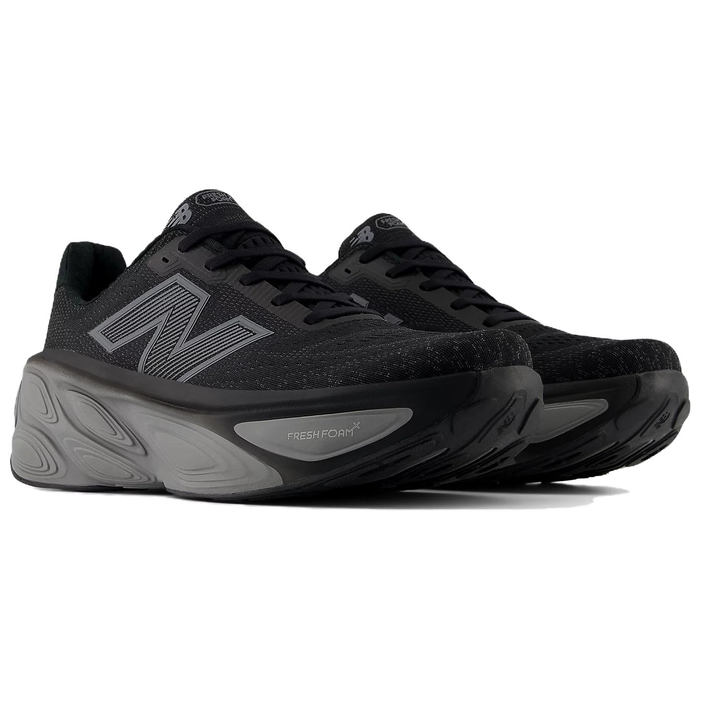 Fresh Foam X More V5 Black Linen Silver Metallic New Balance, черный и лен — фото 3