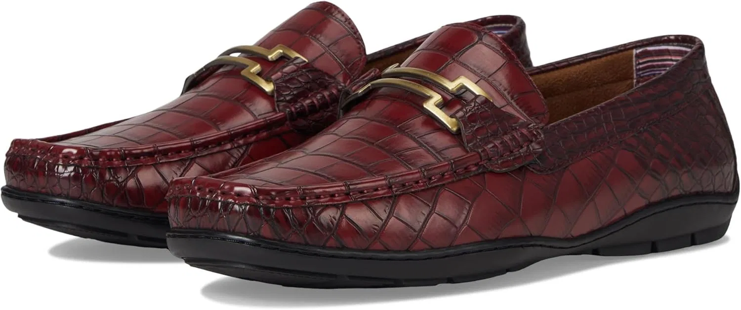 Мужские лоферы Stacy Adams Embrey Moc Toe Driver Loafer, Wine Red