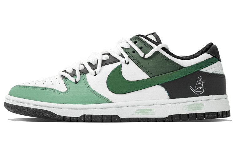 

Кроссовки Nike Dunk Skateboarding Shoes Men Low-top White, светло-зеленый