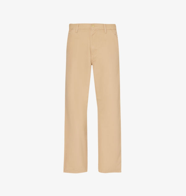 

Брюки прямого кроя Brand-Patch из хлопчатобумажной ткани Carhartt Wip, коричневый