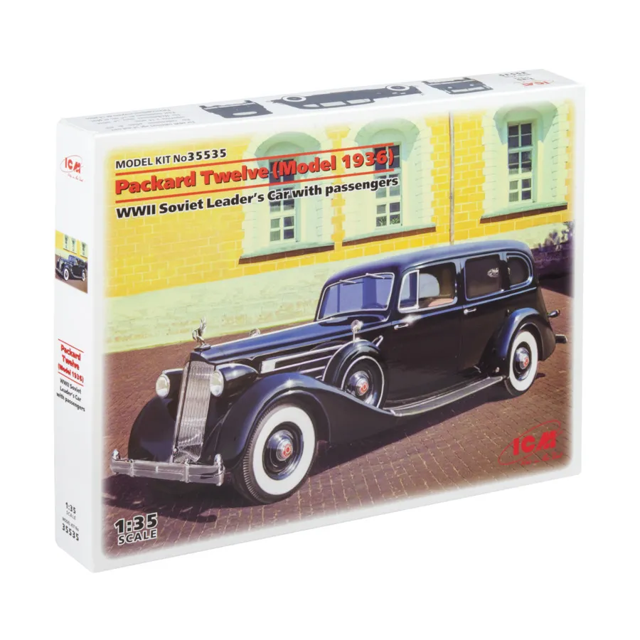 

Packard Twelve (модель 1936 г.) с пассажирами, Military Models 1/35 Scale (ICM)