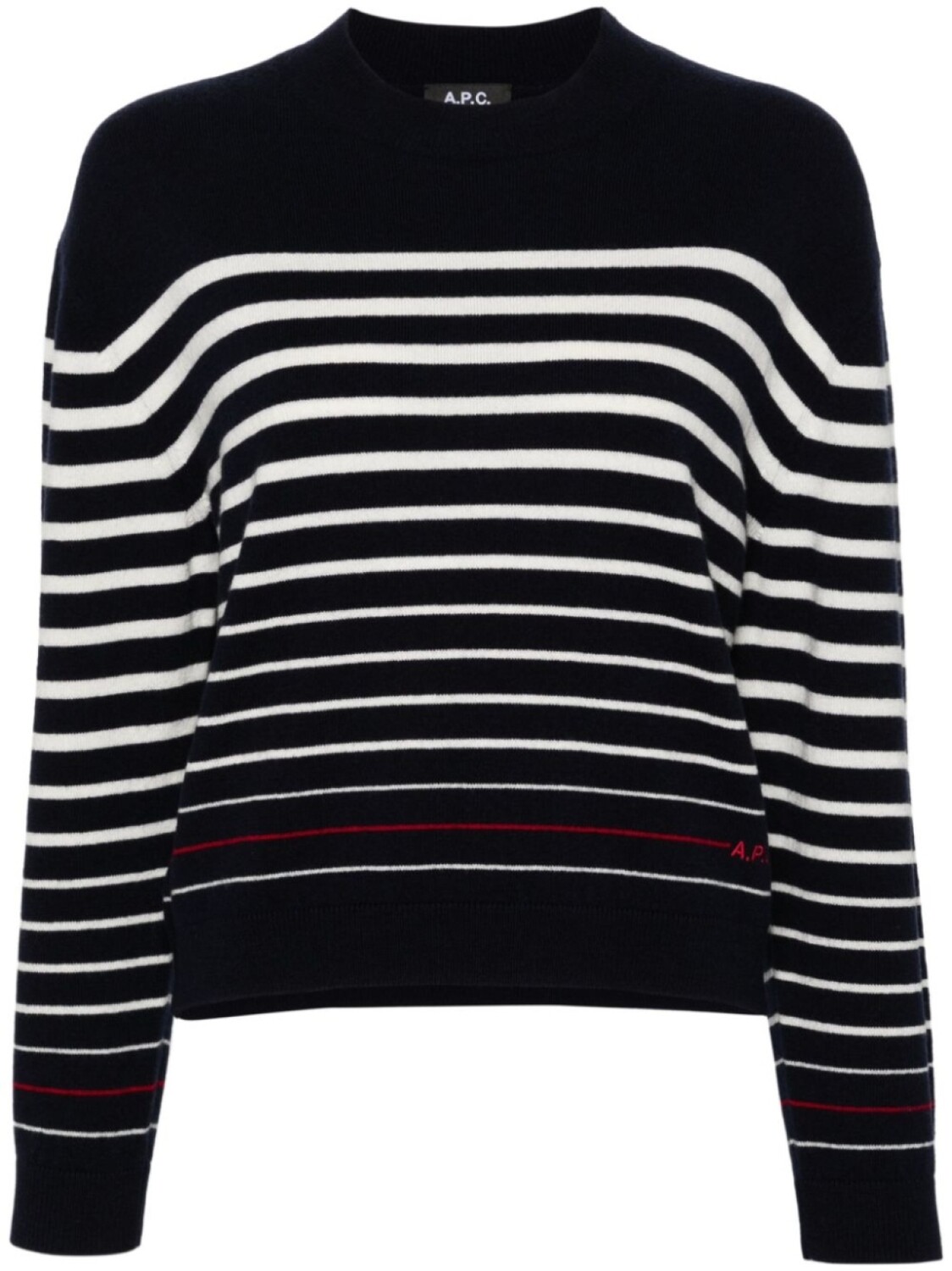 

A.P.C. свитер в полоску, синий