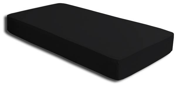 

Простынь на подгонке One-Home schwarz 90-100x200 Heavy, 100x4x200 см, черный