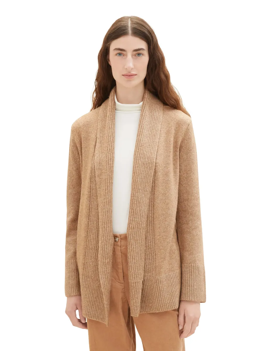

Кардиган TOM TAILOR с разрезами по бокам, цвет Blush Mahogany