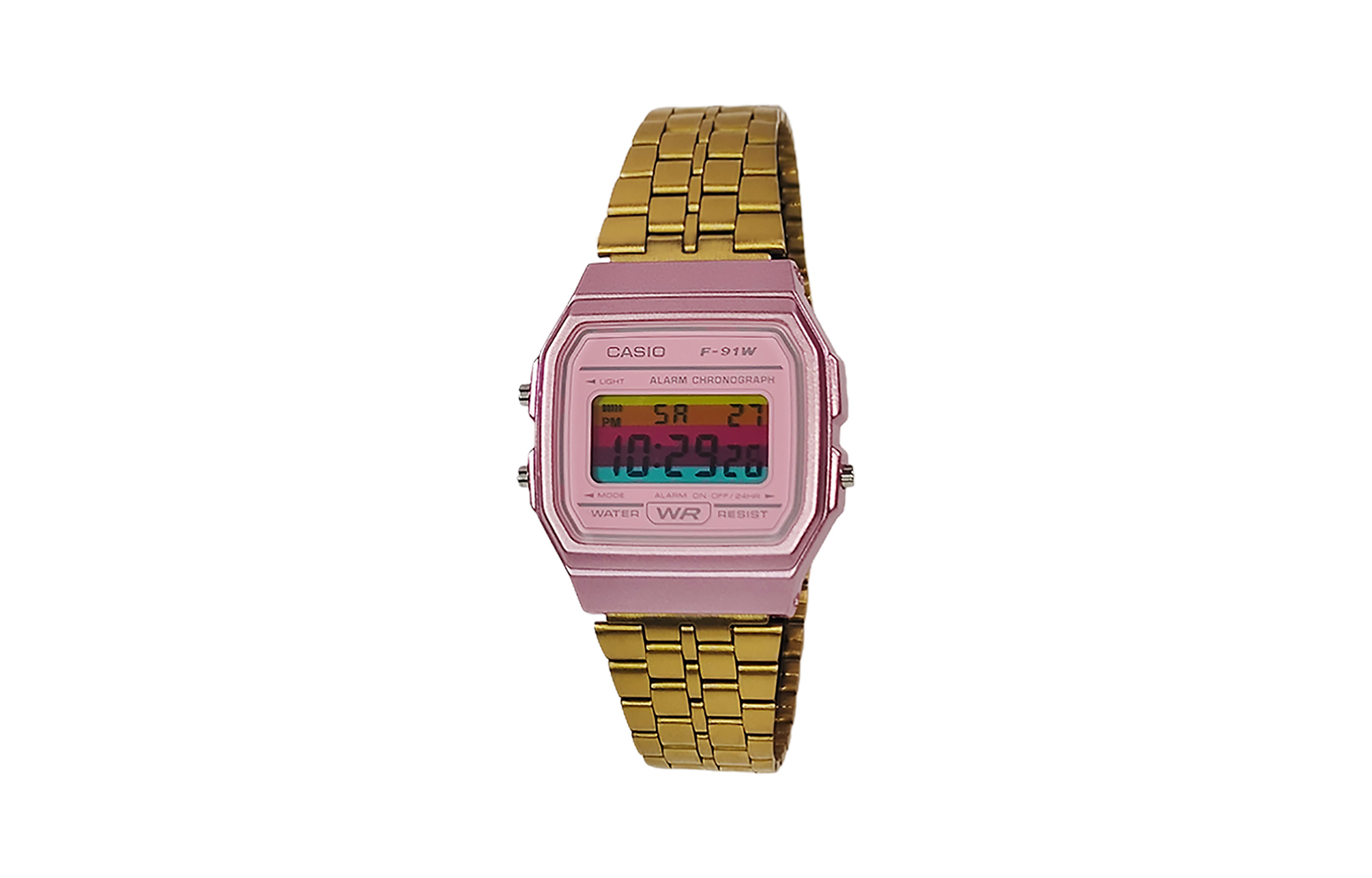 

CASIO Часы Retrofit Series Quartz Movement Stainless Steel Strap Watch Women's Watch Pink Watch Dial