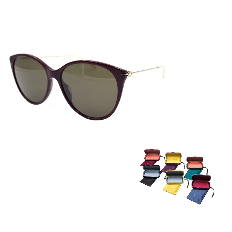 

GUCCI Гравированные очки в оправе Pantos, Burgundy