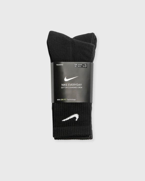 

Носки Nike Everyday Cushioned Training Crew Socks (3 Pairs), черный/белый