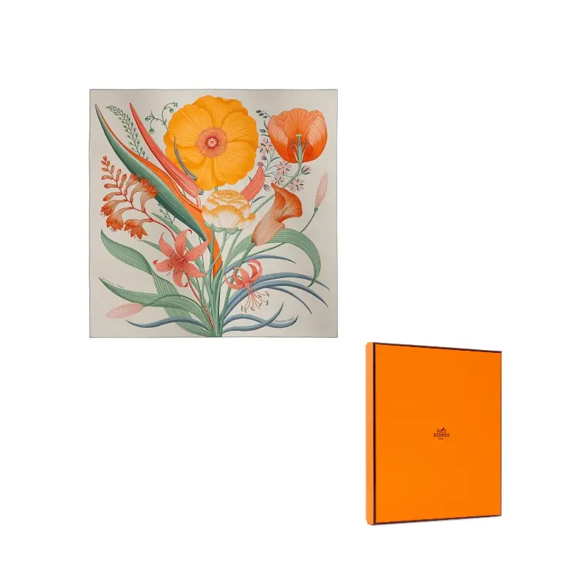 

HERMES Шёлковый платок женский разноцветный, Multicolor