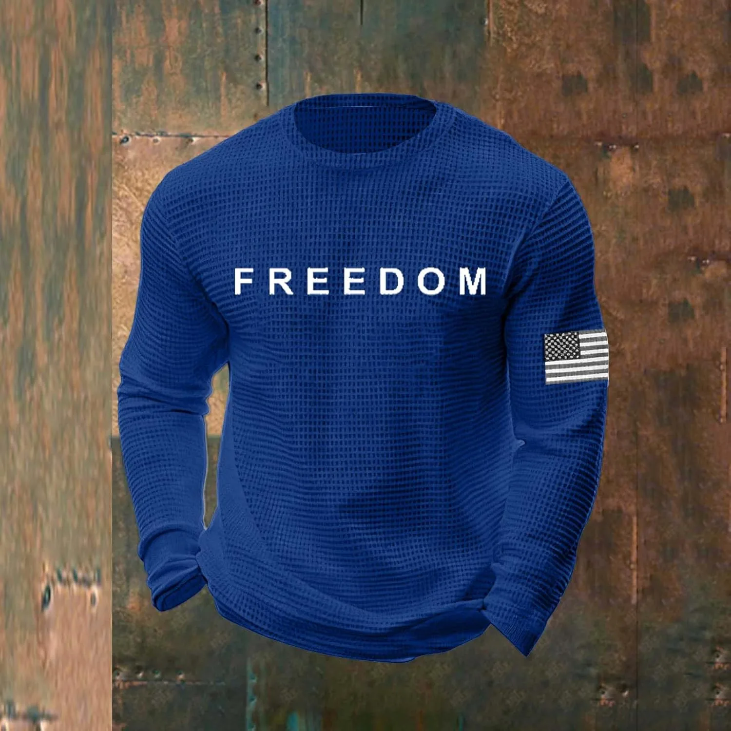 Футболка Charlie Kirk Freedom, мужская, Waffle Knit — фото 2