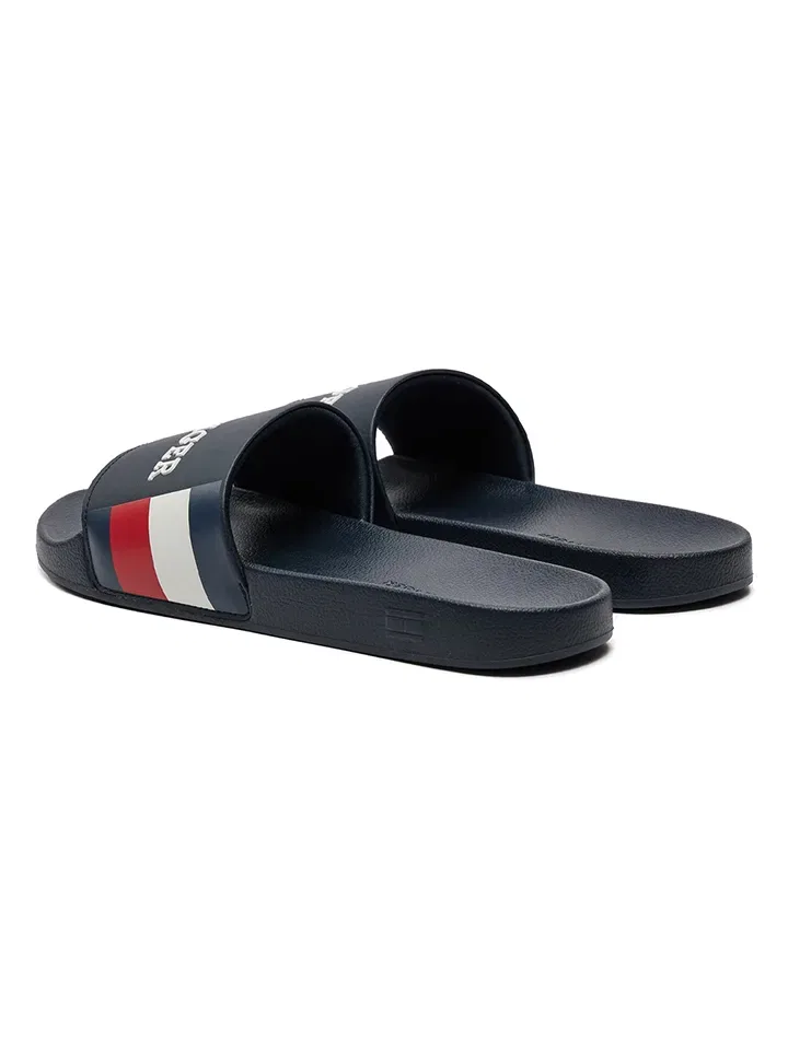Тапочки, открытый носок, Tommy Hilfiger Shoes, темно-синий — фото 2