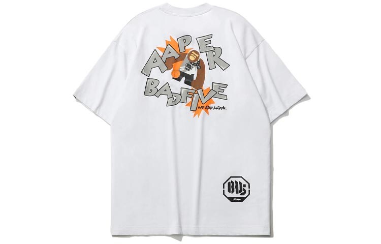 

Aape X Badfive Футболка мужская белая Lining, белый