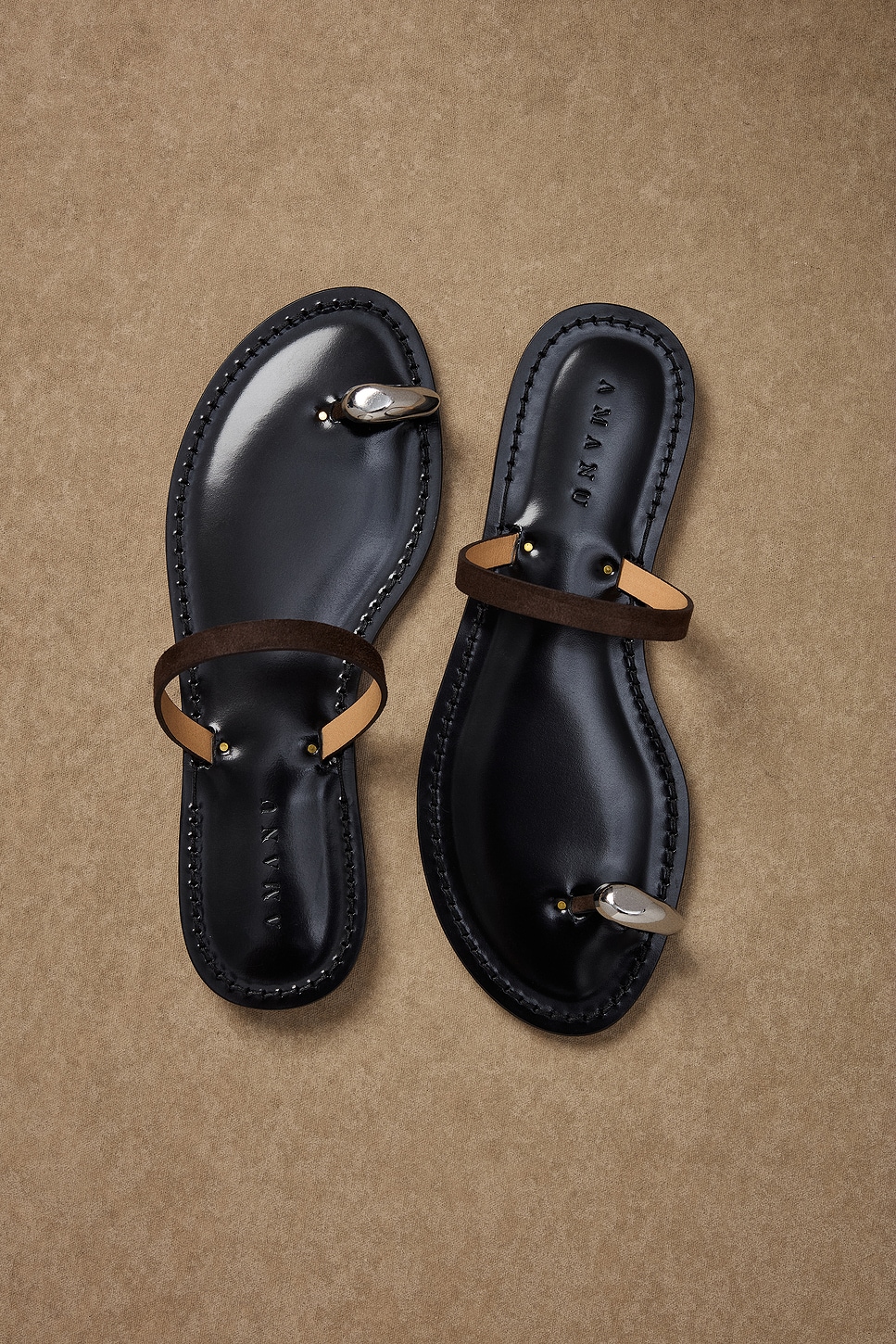 Сандалии Kibera Amanu, Chocolate Suede & Silver