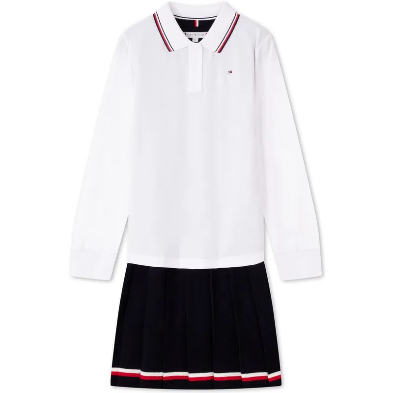 Детский комплект из поло и юбки Tommy Hilfiger Navy Blue/White