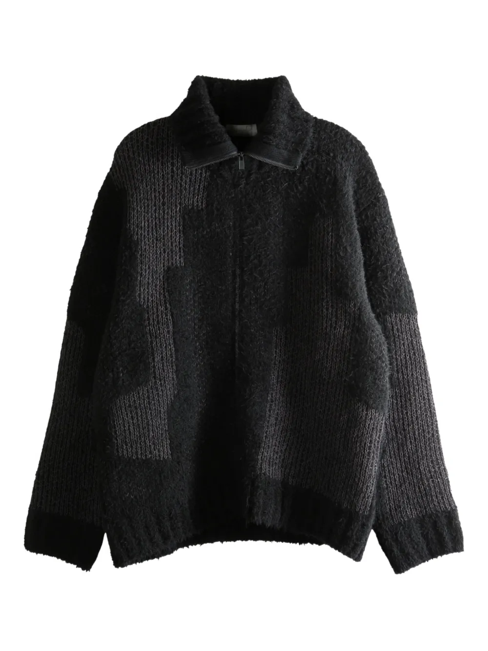 

Панельное пальто на молнии Yohji Yamamoto, черный