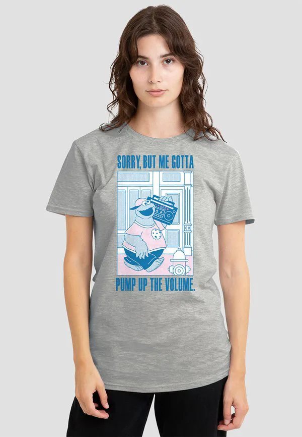 

Футболка с принтом «улица сезам: коржик-монстр, включай музыку погромче» Cotton Soul, Mottled Light Grey, Серый, Футболка с принтом «улица сезам: коржик-монстр, включай музыку погромче» Cotton Soul, Mottled Light Grey