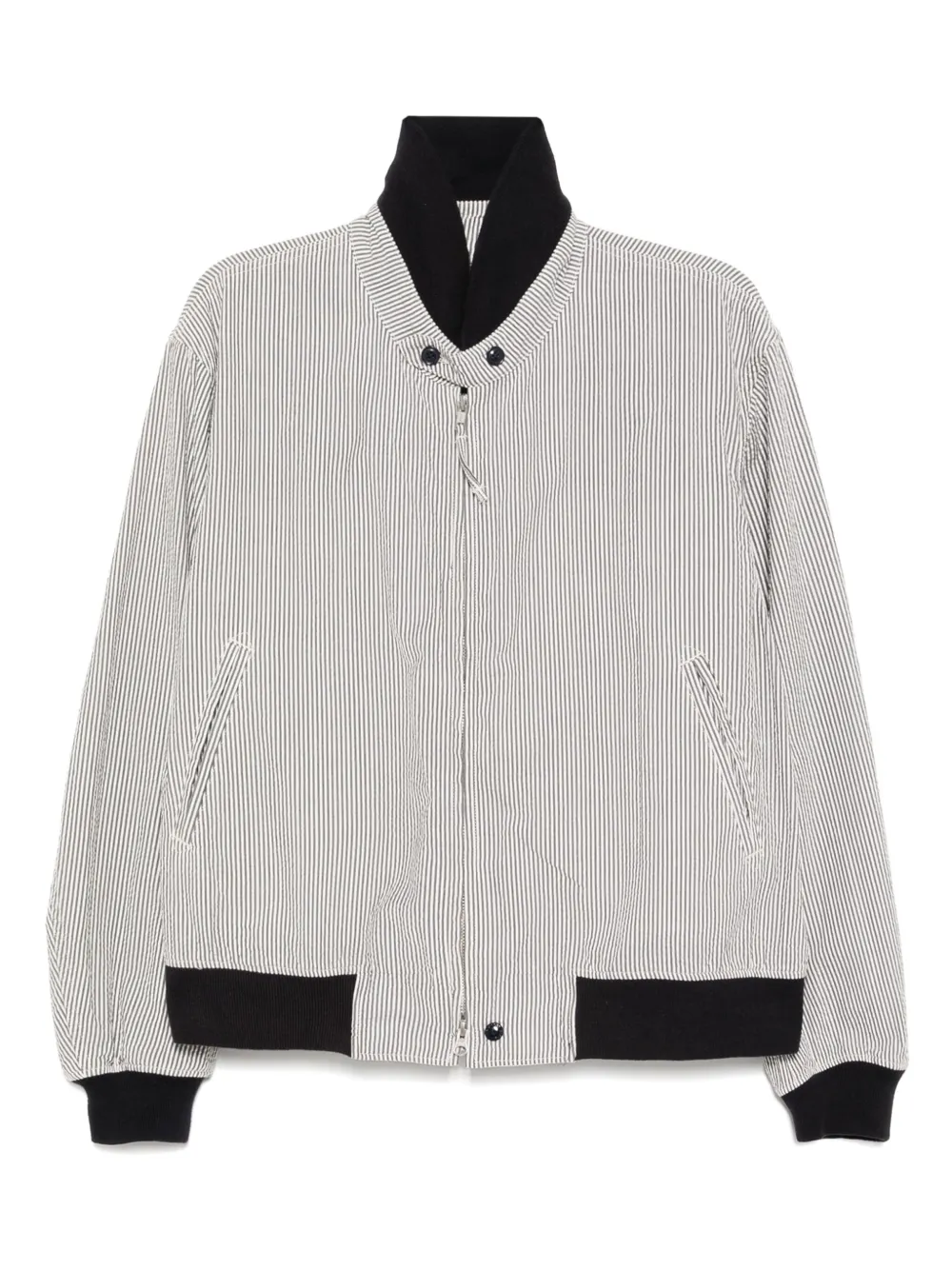 

Куртка в полоску Engineered Garments, серый