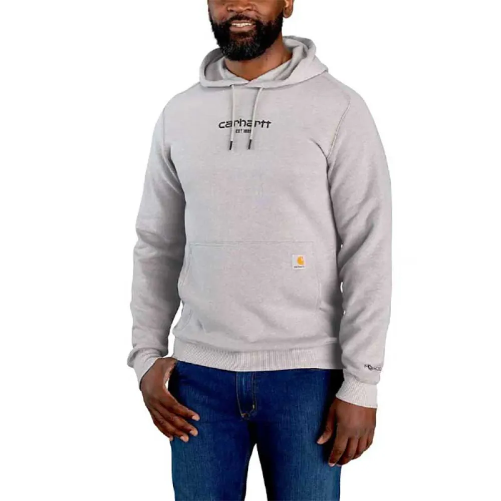 

Худи Carhartt Force Logo Graphic Lightweight, серый