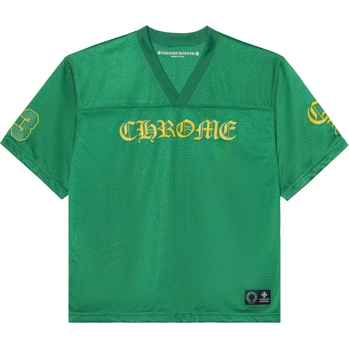 

Футболка мужская зеленая Chrome Hearts, зеленый