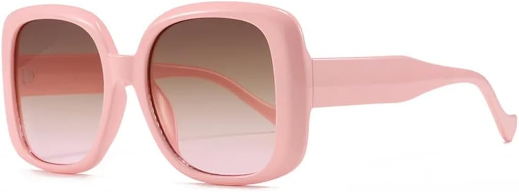 

Солнцезащитные очки для мужчин и женщин - защита UV400 - зеленая леопардовая оправа с градиентными линзами, большие линзы, для занятий спортом на открытом воздухе и вождения DSVIGF, Pink