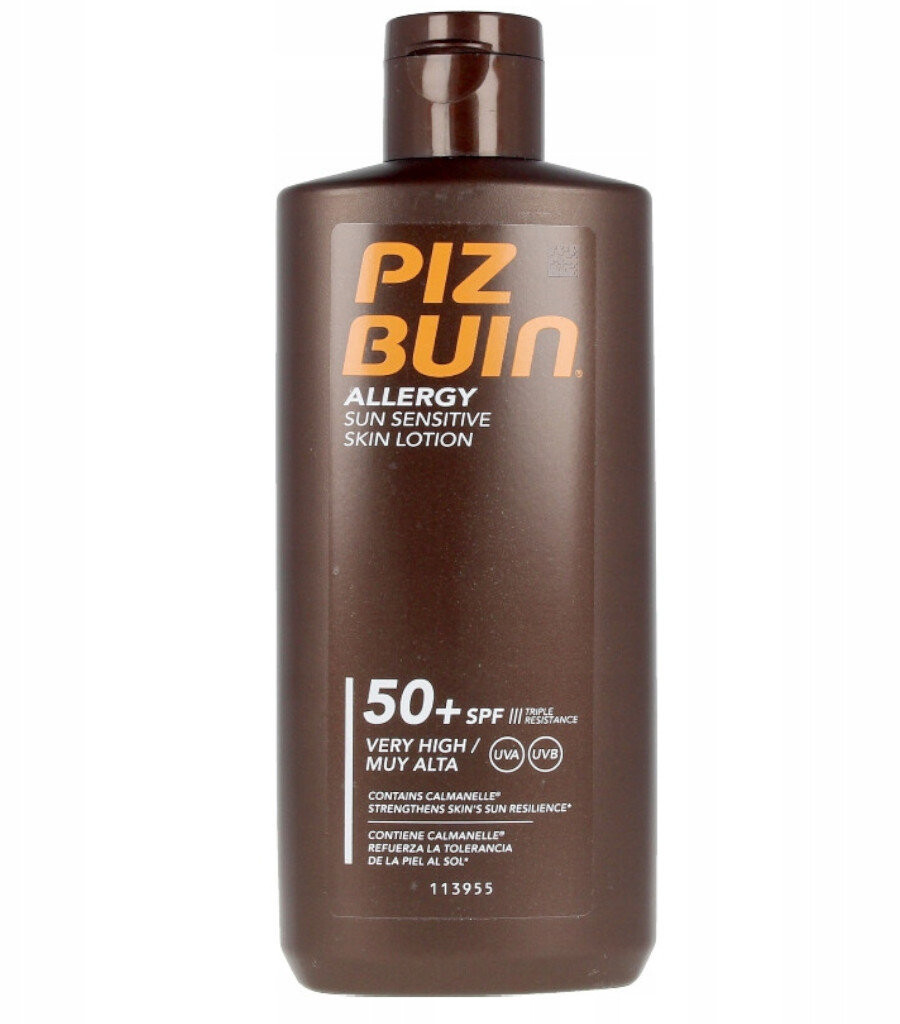 

Piz Buin, Allergy Sun Sensitive Skin, солнцезащитный лосьон SPF 50, 400 мл