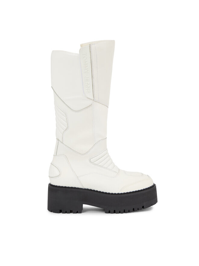 Сапоги Tjw Long Shaft Biker Boot Tommy Jeans, белый