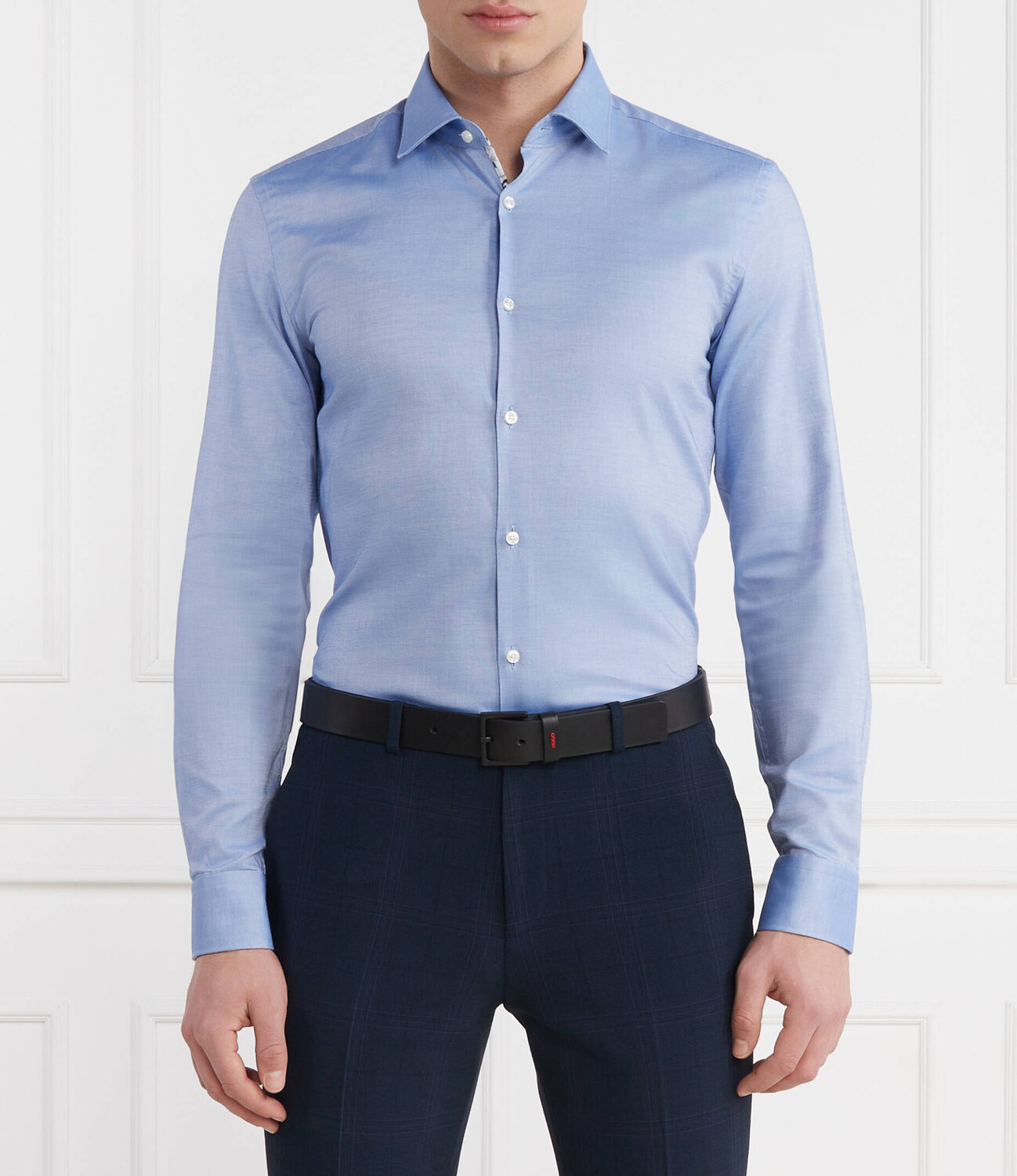 

Рубашка HUGO Koey Slim Fit, небесно-голубой