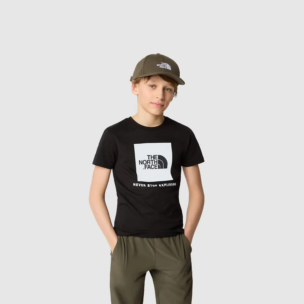 

Детская футболка The North Face REDBOX TEE, черный