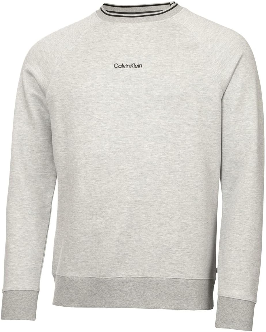 

Мужской мягкий свитер для гольфа Calvin Klein Rendell из эластичной ткани с круглым вырезом, Silver Marl