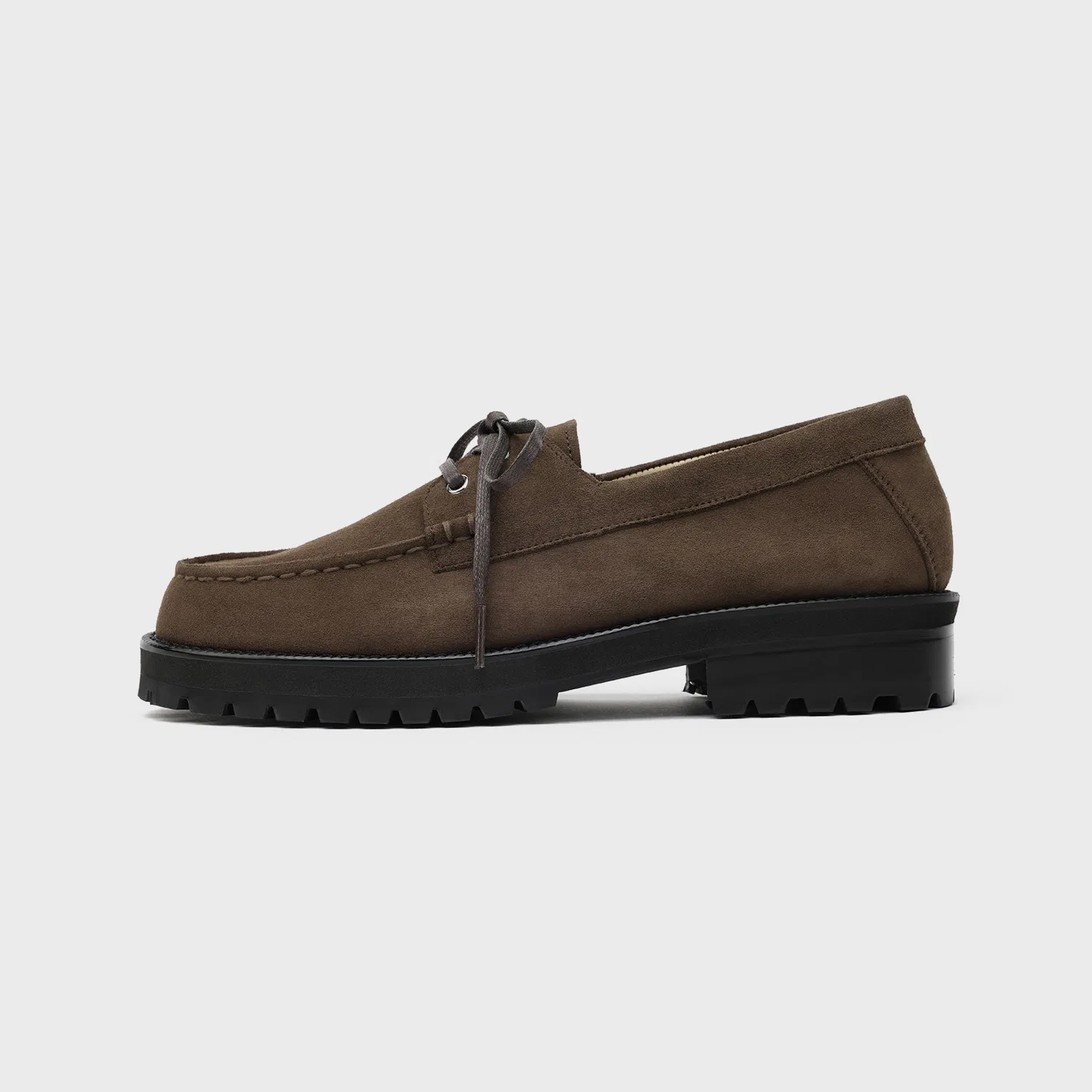 Мужские замшевые топсайдеры Firenze.A Standard Casual Sole, тёмно-коричневые — фото 3