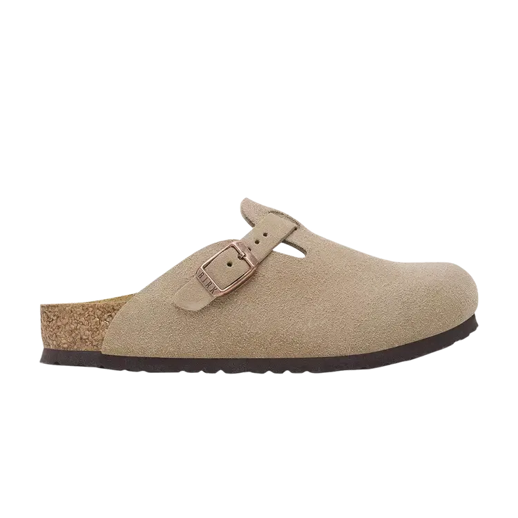 Сандалии Birkenstock Boston Suede Kids, светло-коричневый