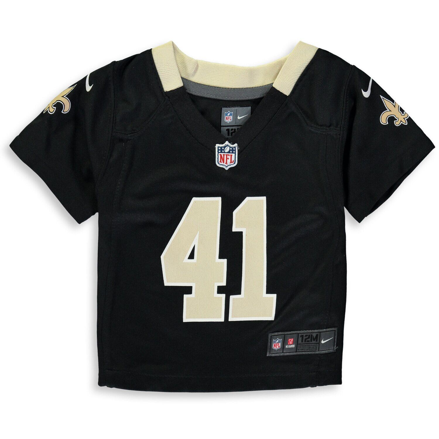 Младенческая Nike Alvin Kamara Black New Orleans Saints Player Game Jersey Nike — фото 2