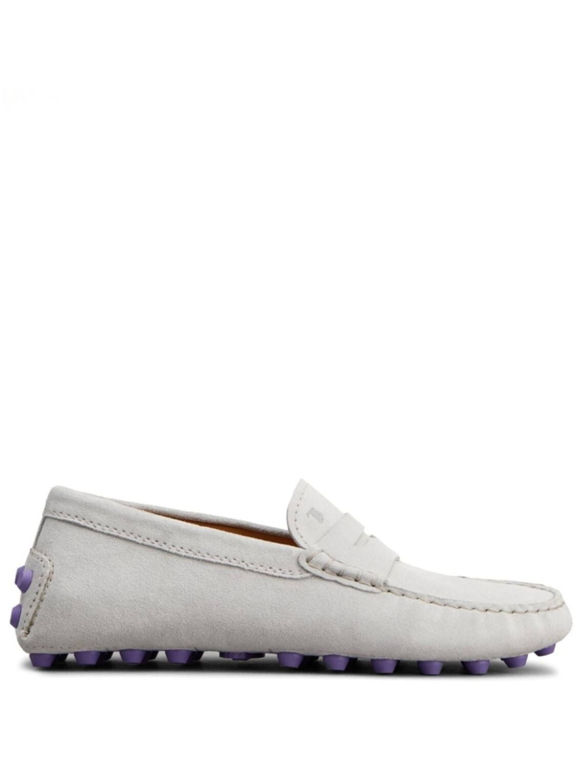 

Tod's лоферы Gommino с тисненым логотипом, серый