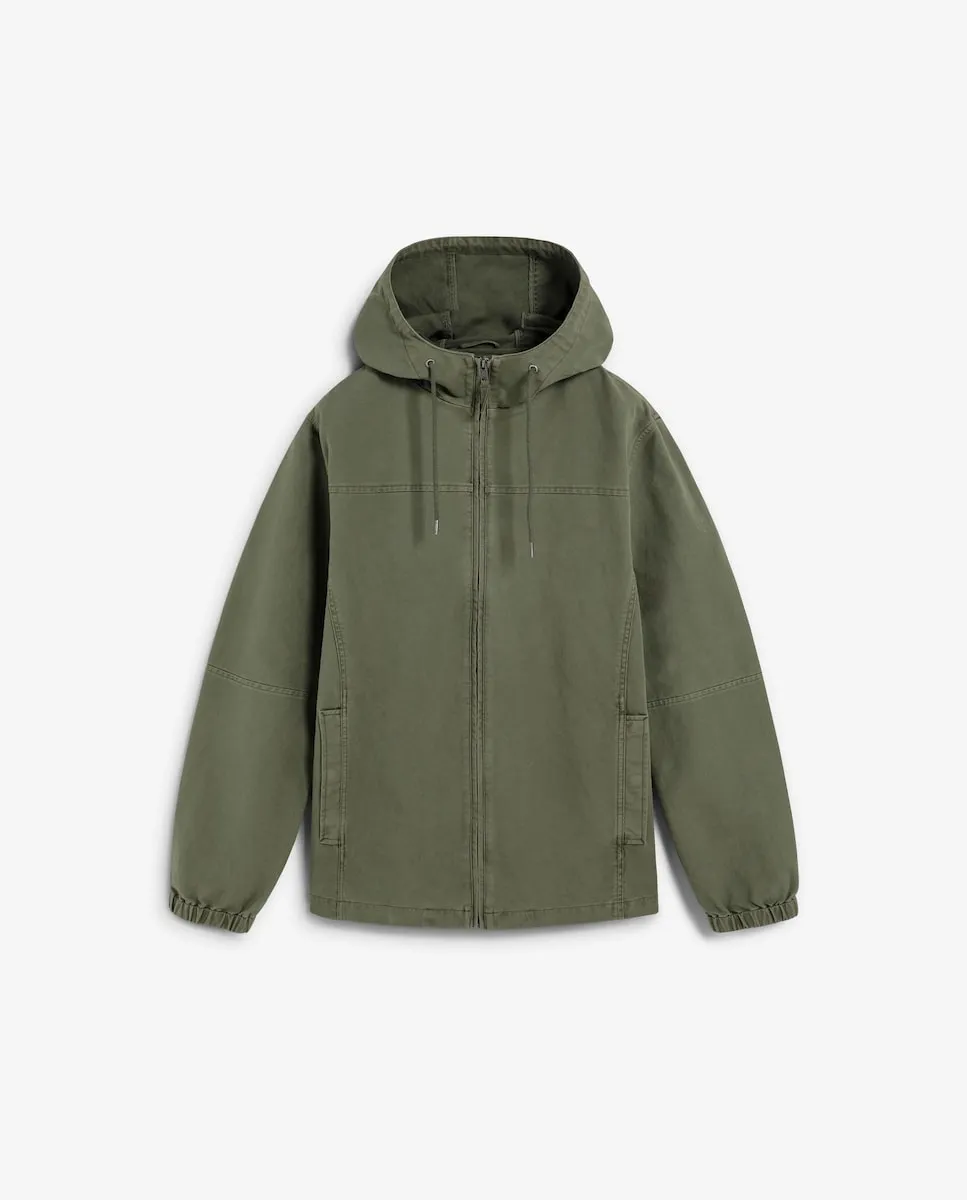 

Мужская утепленная куртка с капюшоном и регулируемым шнурком Scalpers, хаки