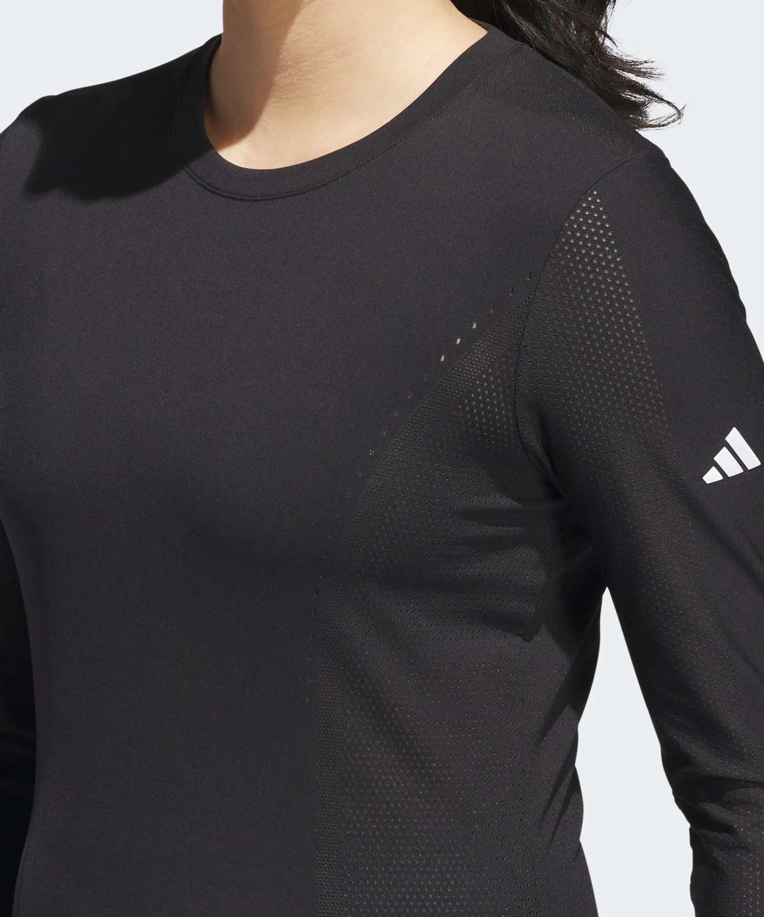 Женская футболка для гольфа adidas Ultimate365 Tour чёрная — фото 4