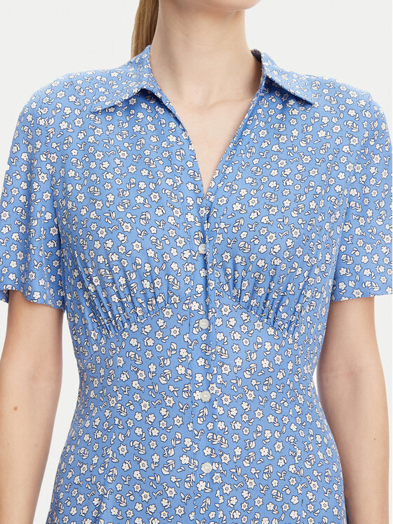 Платье-Рубашка стандартный крой WW0WW45941 Tommy Hilfiger, синий — фото 4