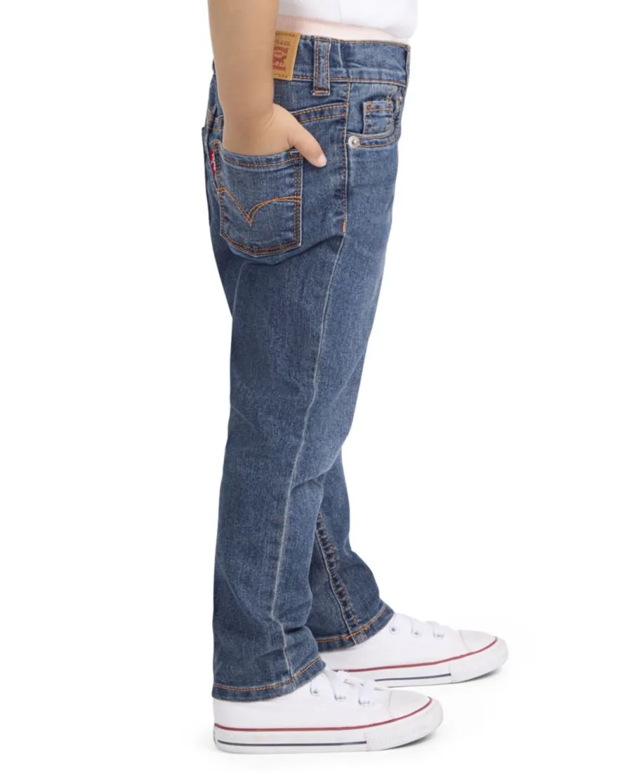 Детские джинсы Brandi Slim-Leg для девочек 2T-4T Levi's, темно-синий — фото 2