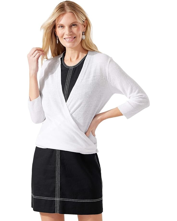 

Свитер Tommy Bahama Addison Linen Rayon Cardigan, белый