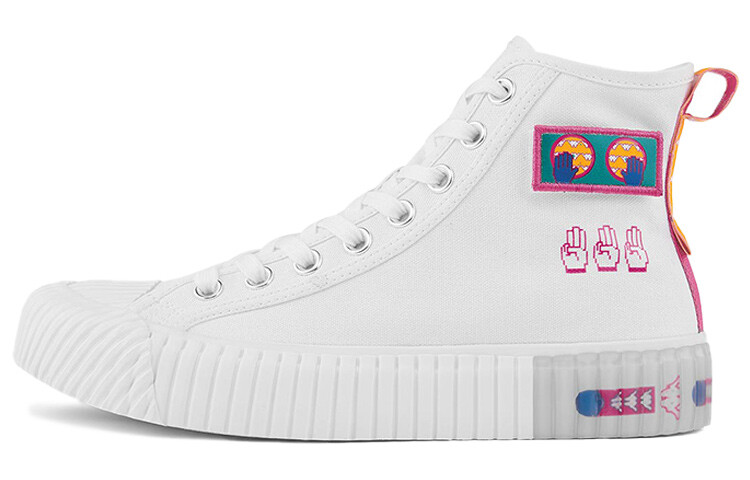 

Кеды Kappa Canvas Shoes Unisex High-Top White