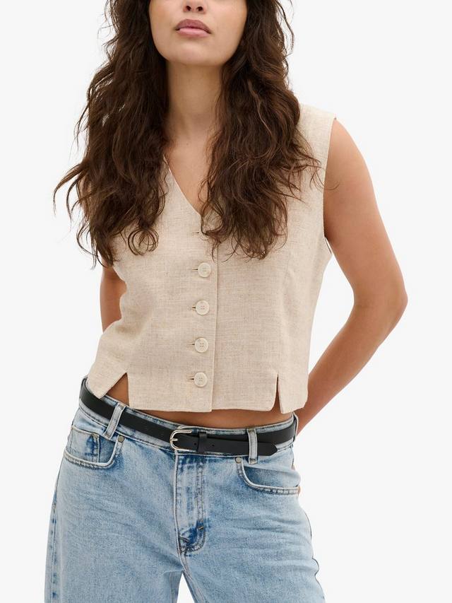 

Жилет на пуговицах с v-образным вырезом lavita MY ESSENTIAL WARDROBE, цвет Oatmeal Melange