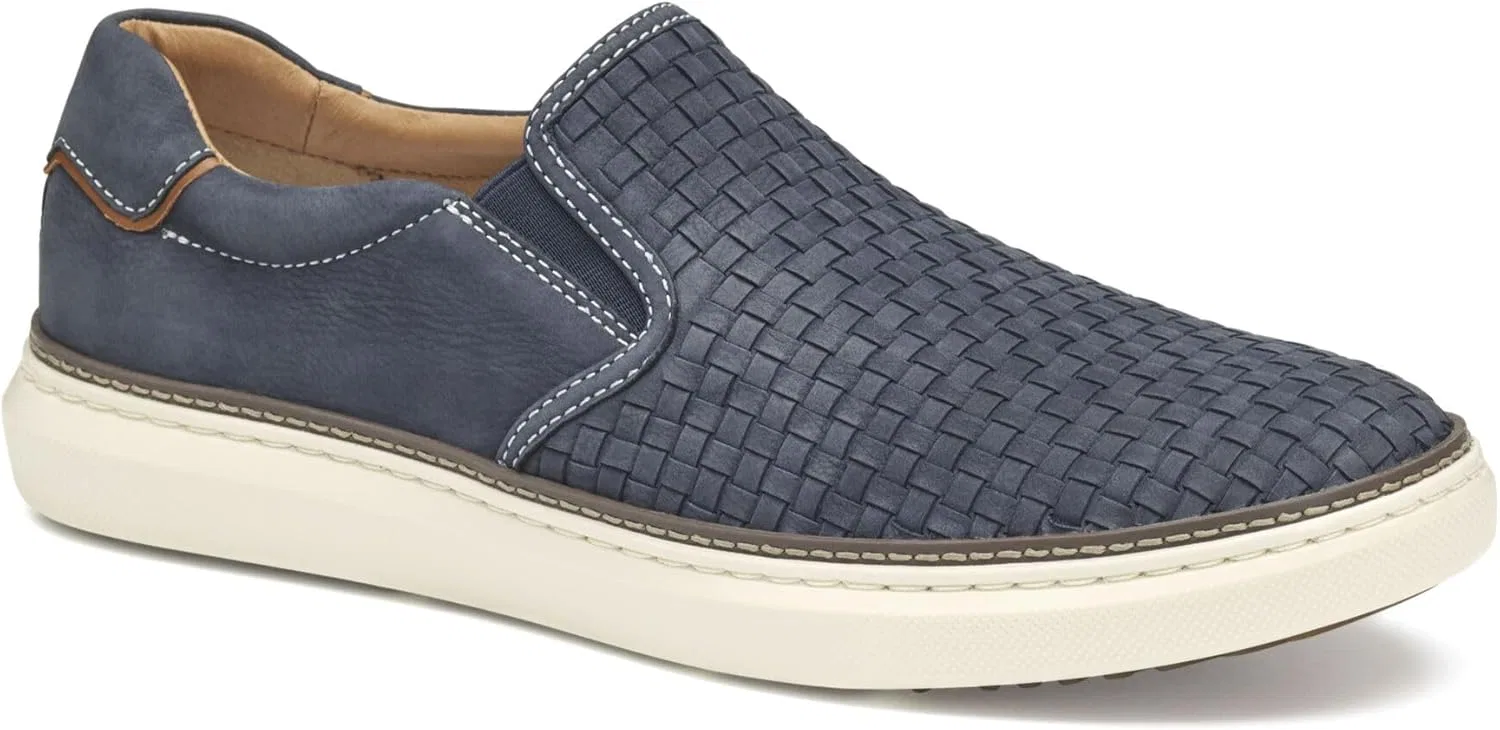 Лоферы мужские Johnston & Murphy Mcguffey 2, Navy Woven Tumbled Nubuck