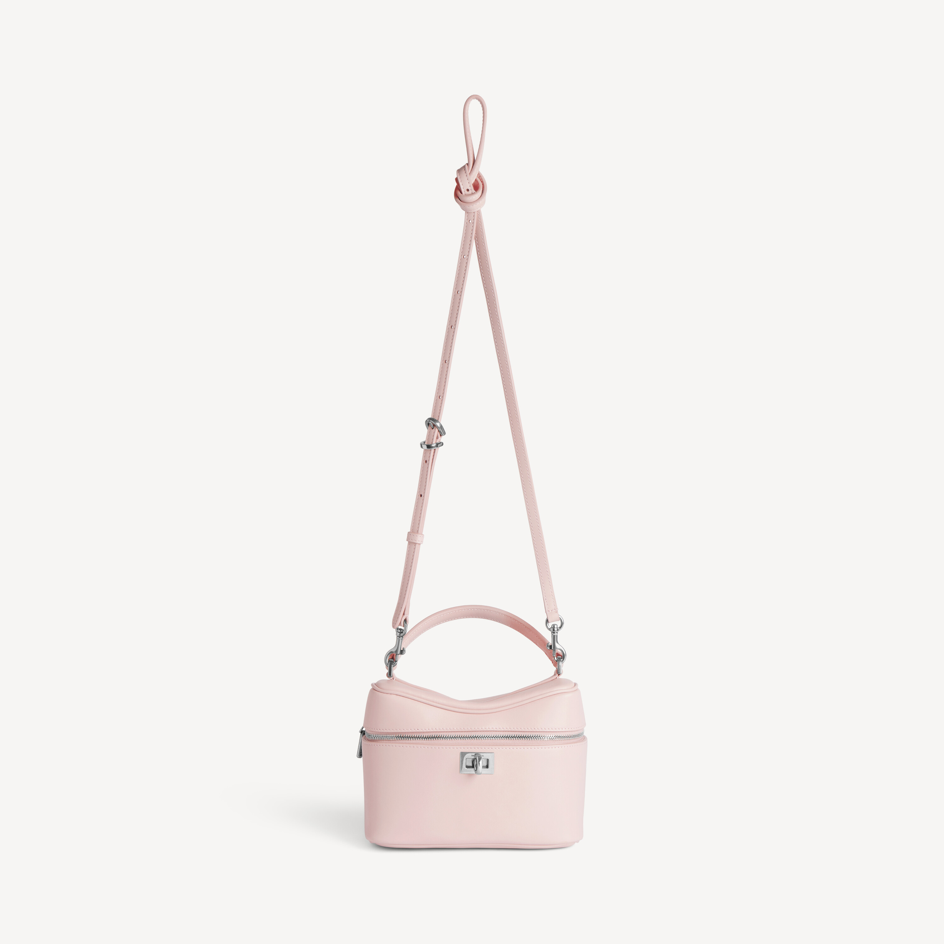Женская косметичка rodeo из розовой замши BALENCIAGA, замшевый розовый — фото 4