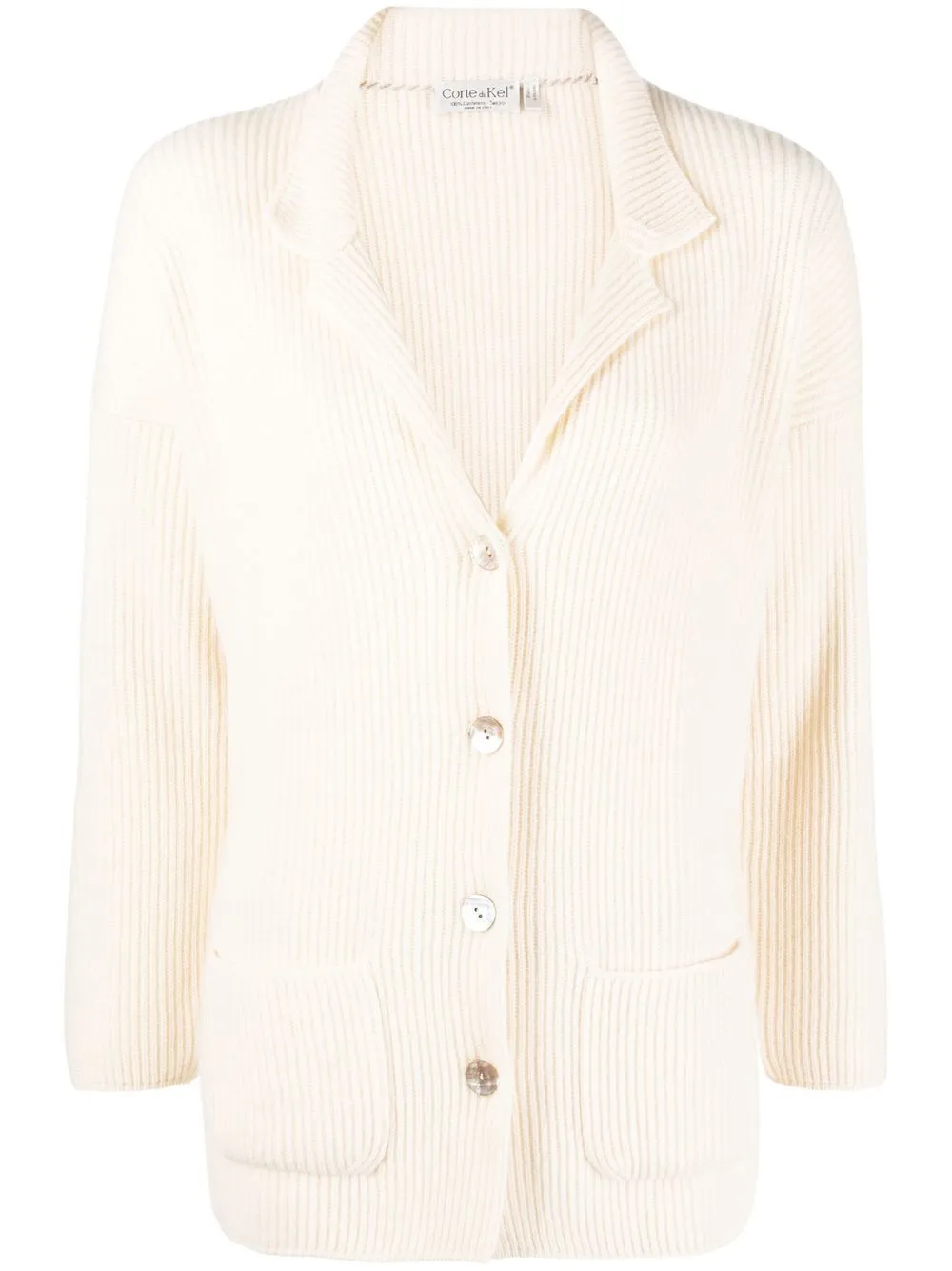 

Кардиган в рубчик CORTE DI KEL, нейтральный