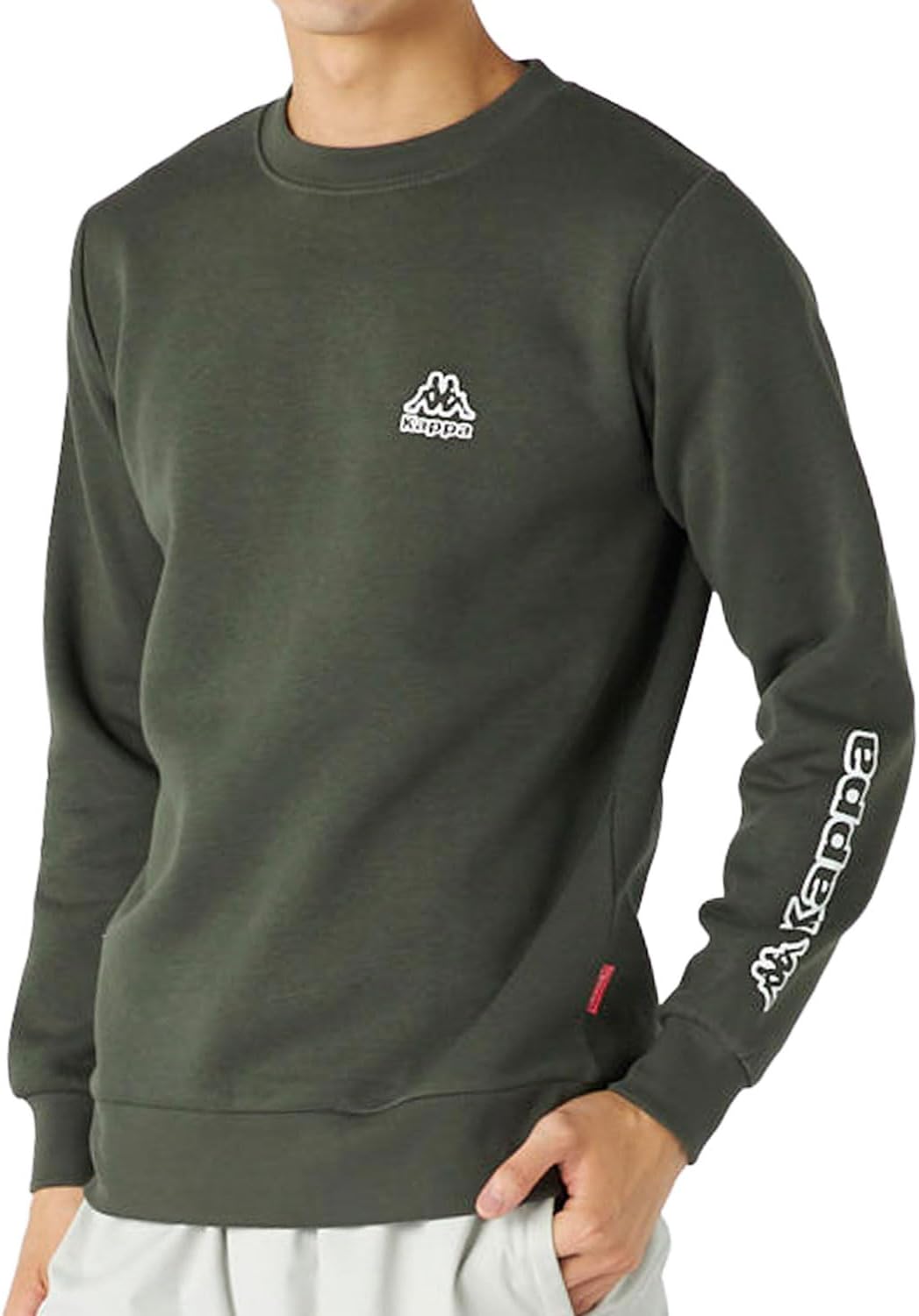 

Мужская толстовка Kappa 245366, логотип One-Point, флисовая подкладка, хаки