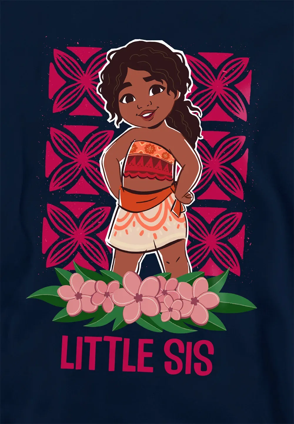 Детский худи Moana 2 Simea Little Sis, темно-синий, Disney, темно-синий — фото 2