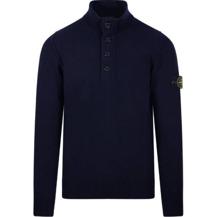 

Свитер мужской темно-синий Stone Island, темно-синий