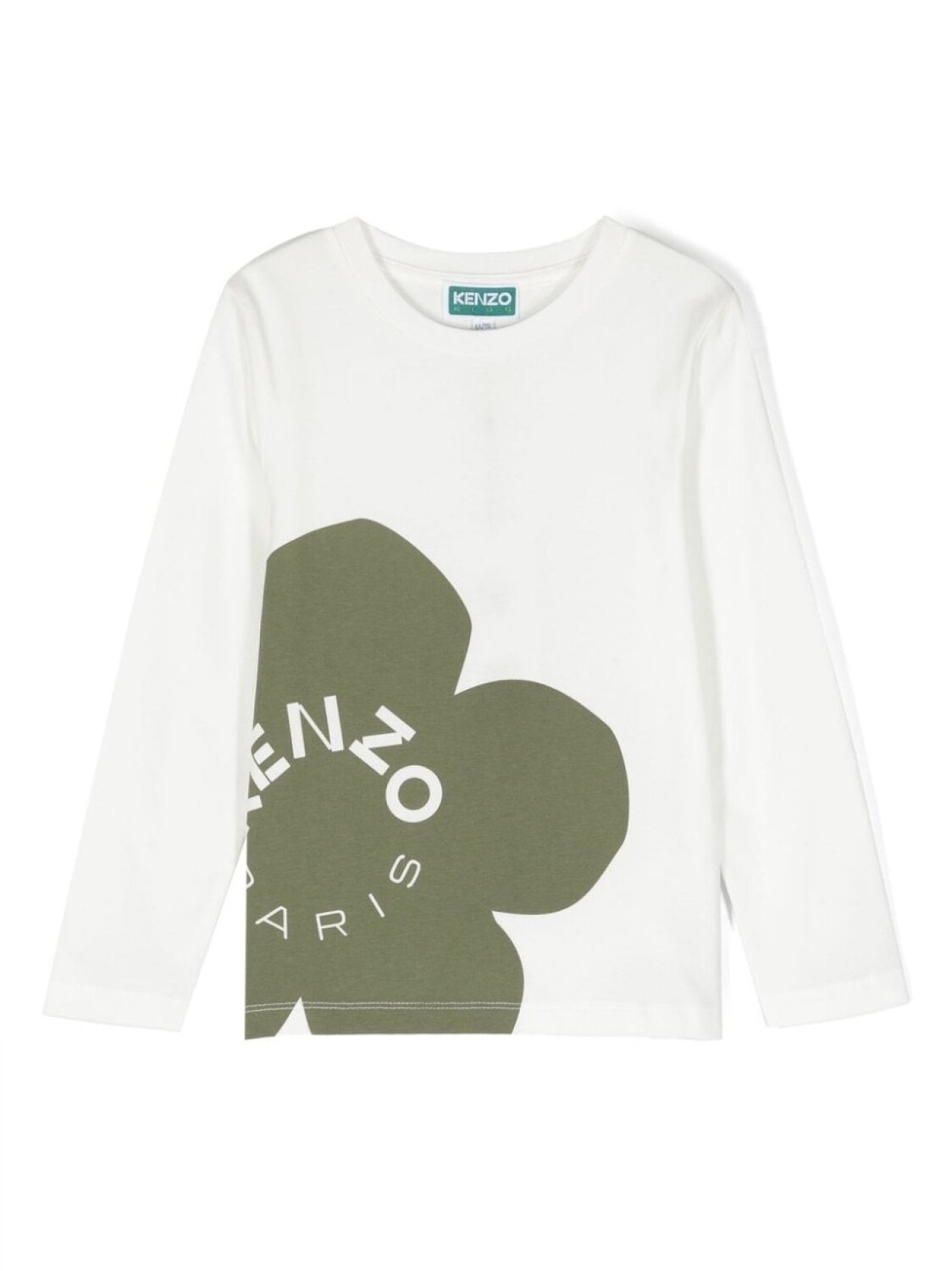 

Kenzo Kids футболка с длинными рукавами и логотипом, белый