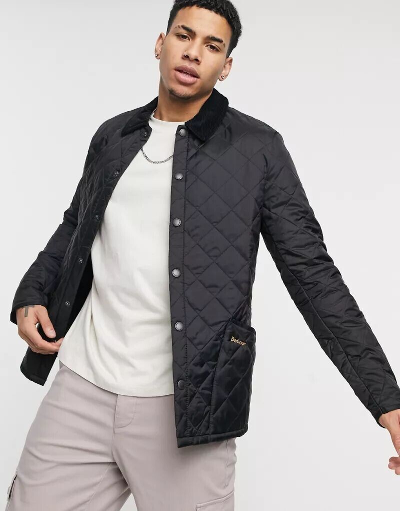 

Черная стеганая куртка Barbour Heritage Liddesdale